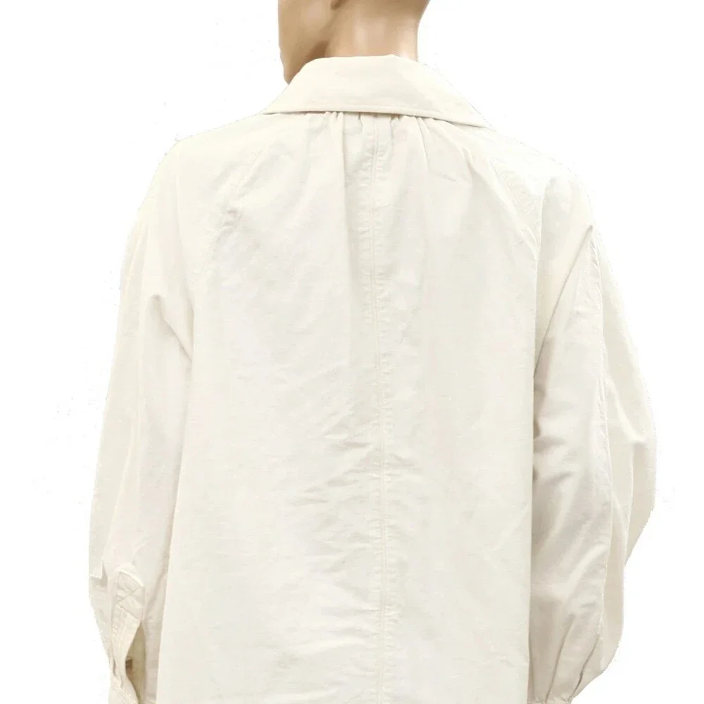Free People We The Free Sweet Nothings Jacket Top Button-Down White XL 288896